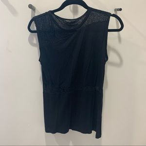Maje linen and lace tank top size 2 (M) EUC